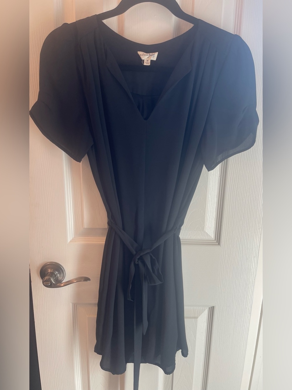 Black Short Sleeve mini Dress